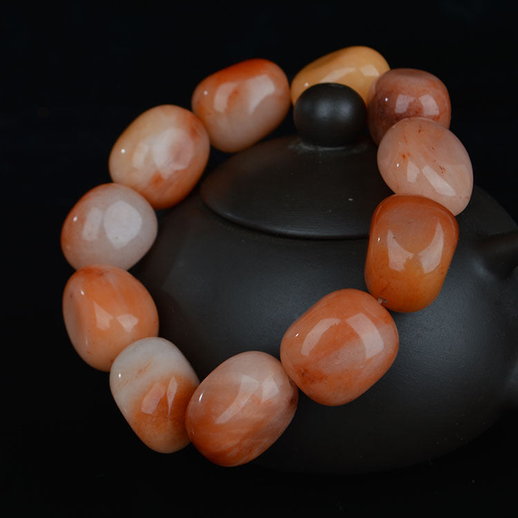 Jade Pebble Bracelet Natural Gobi