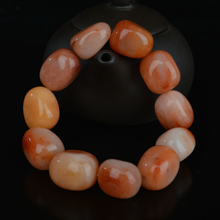 Jade Pebble Bracelet Natural Gobi