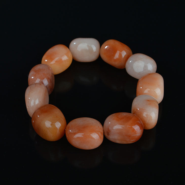 Jade Pebble Bracelet Natural Gobi