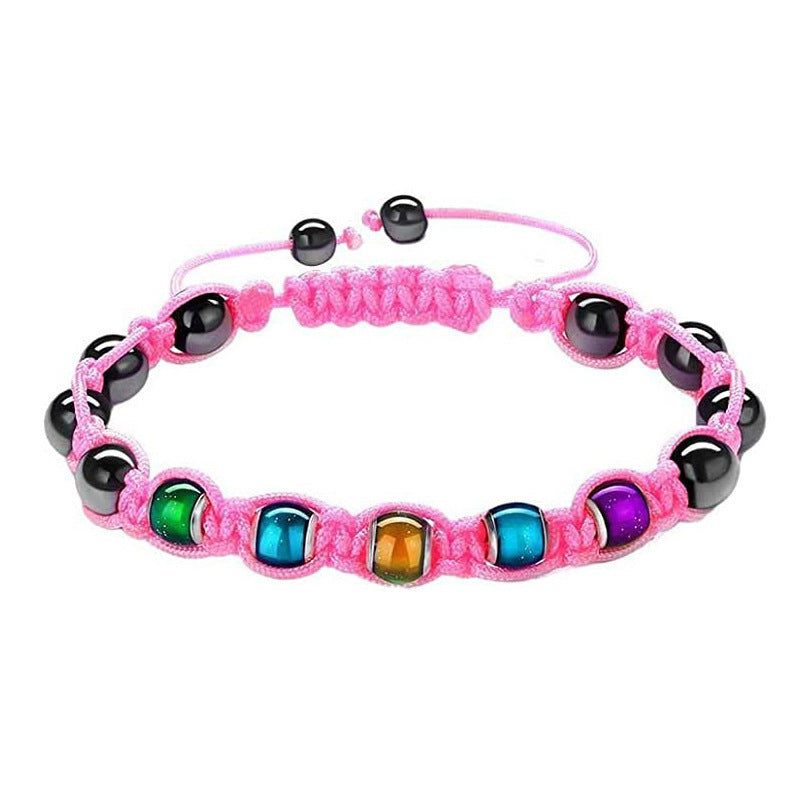 Beaded Temperature Sensitive Color Changing Bead Woven Bracelet