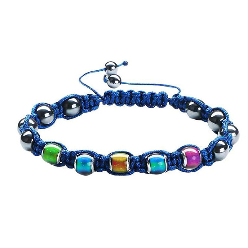 Beaded Temperature Sensitive Color Changing Bead Woven Bracelet