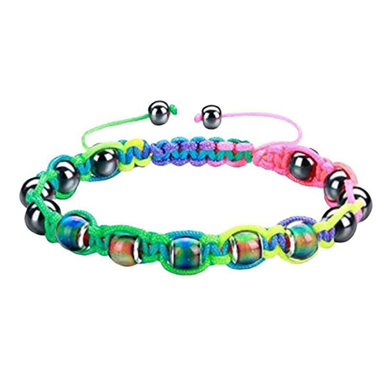 Beaded Temperature Sensitive Color Changing Bead Woven Bracelet