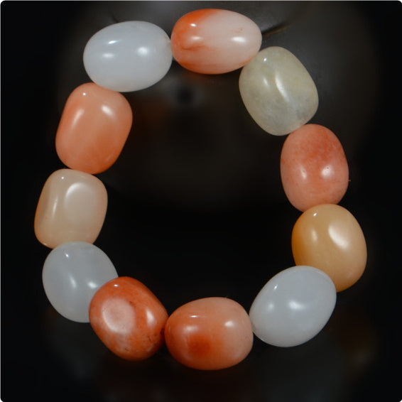 Jade Pebble Bracelet Natural Gobi